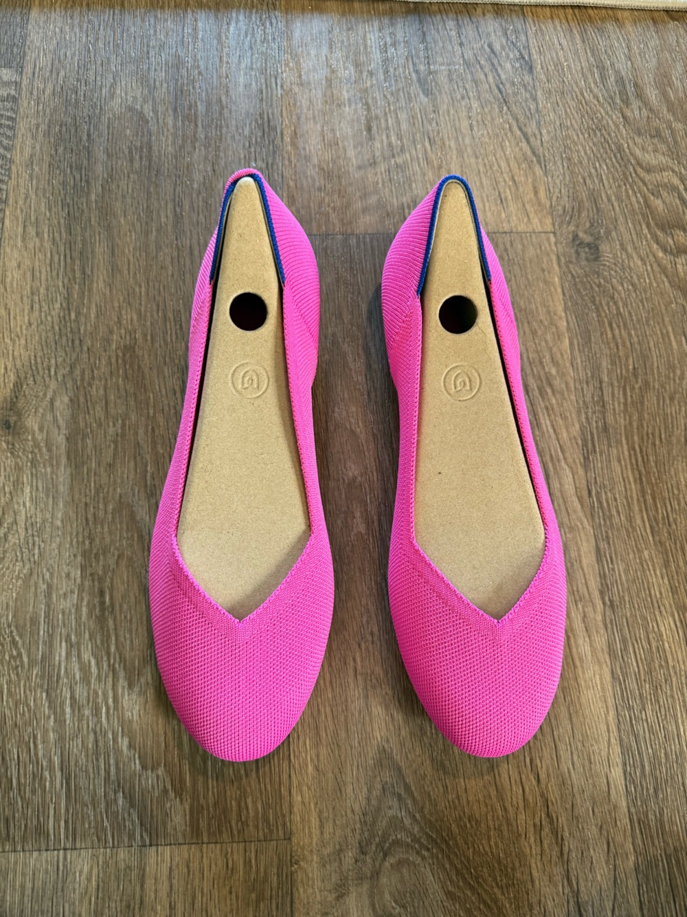 NWOT Rothy’s The Flat in Dragon Fruit Colorway Women’s Size 10.5